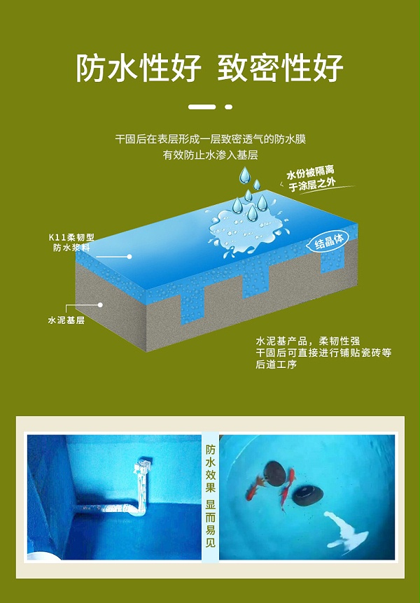 K11柔韧型防水浆料