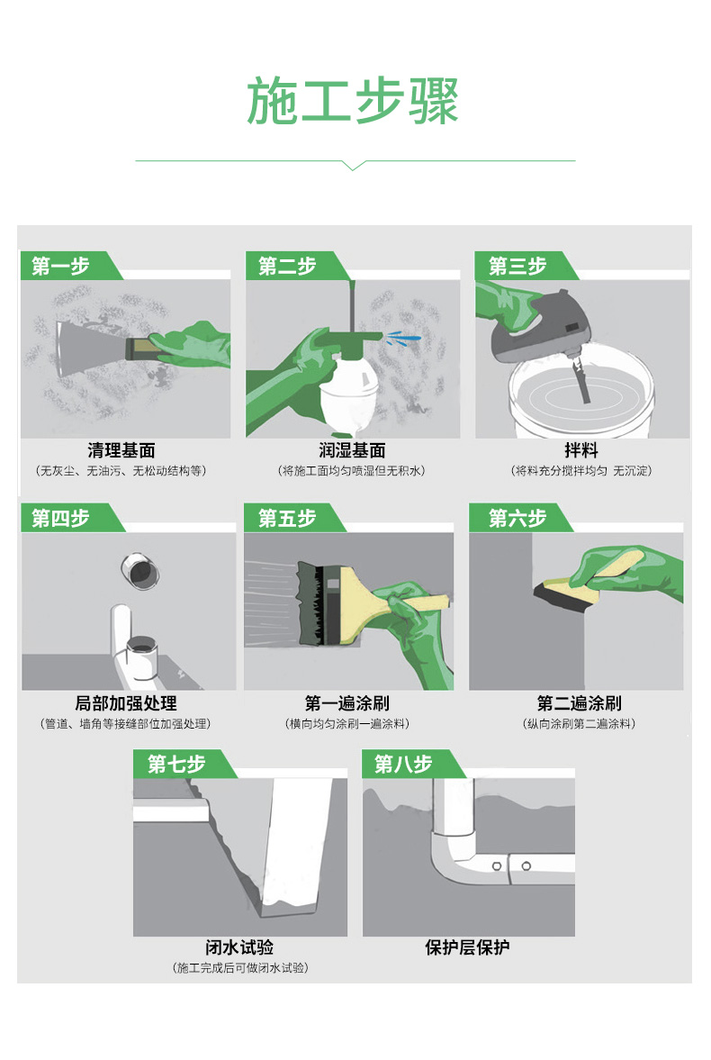 家彩柔韧型防水浆料